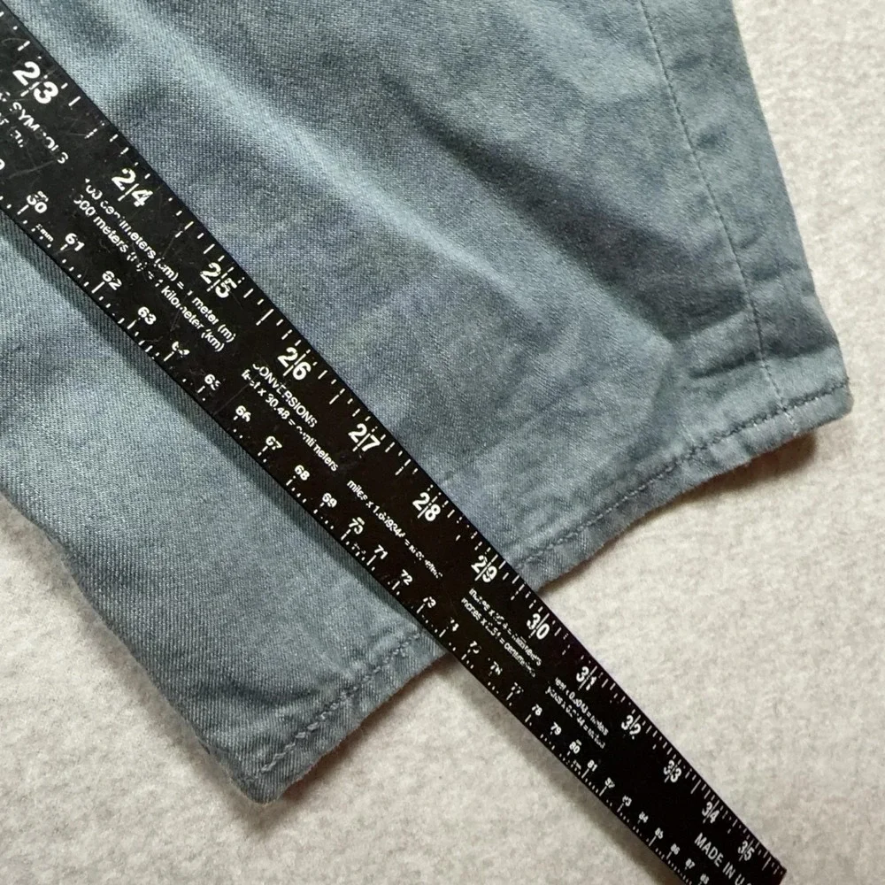 Levis 501 Jeans Mens 38x30 Gray Button Fly Straight Denim Medium Wash Pants